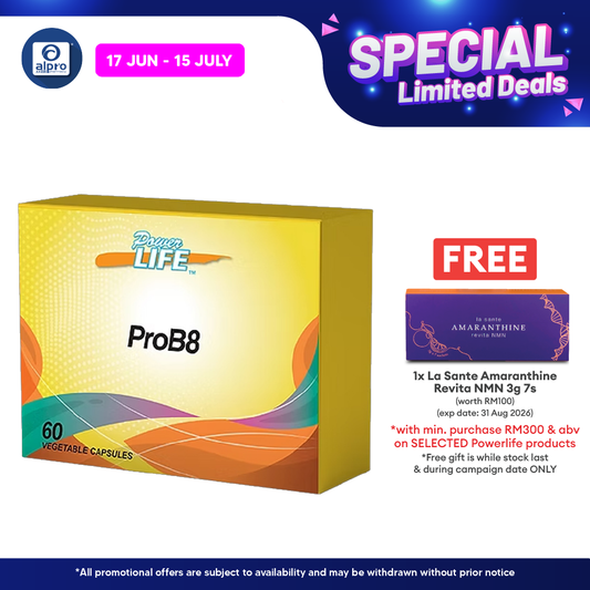 Powerlife ProB8 60S | 8 in 1 Probiotics Powerlife