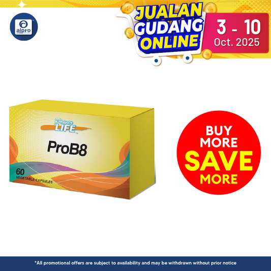 Powerlife ProB8 60S | 8 in 1 Probiotics Powerlife