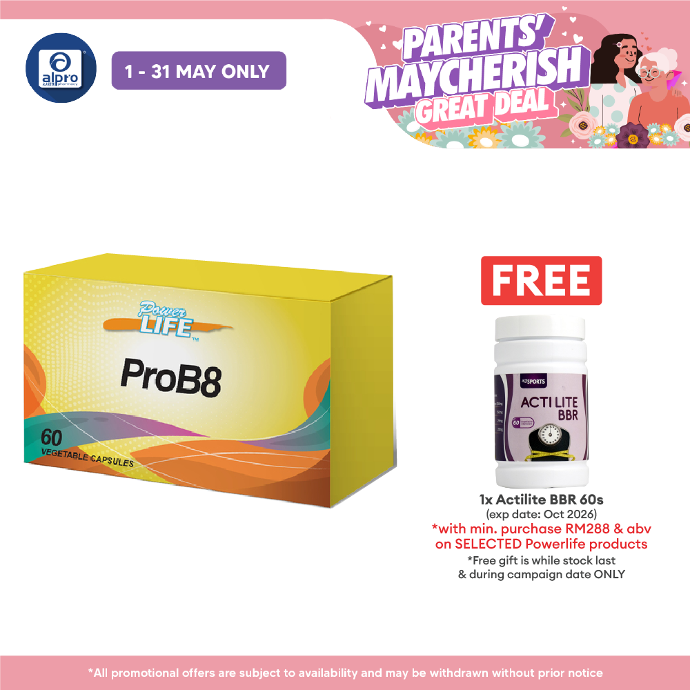 Powerlife ProB8 60S | 8 in 1 Probiotics Powerlife