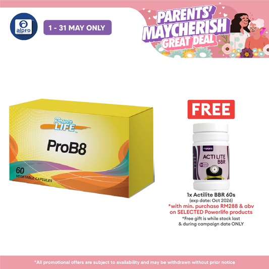 Powerlife ProB8 60S | 8 in 1 Probiotics Powerlife