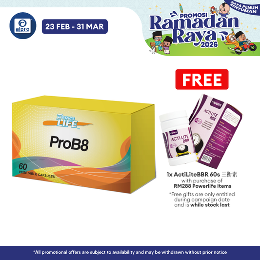 Powerlife ProB8 60S | 8 in 1 Probiotics Powerlife