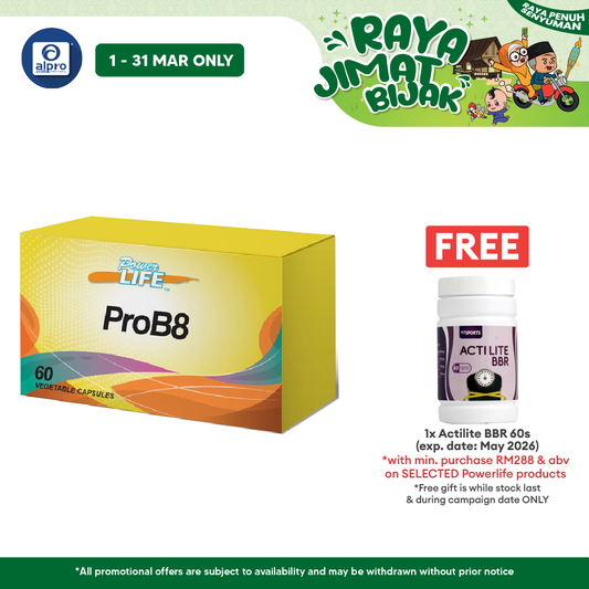 Powerlife ProB8 60S | 8 in 1 Probiotics Powerlife