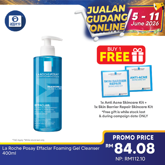 La Roche Posay Effaclar Foaming Gel Cleanser 400ml La Roche Posay
