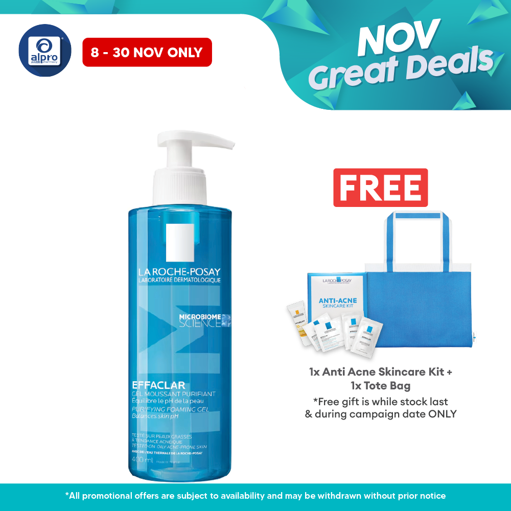 La Roche Posay Effaclar Foaming Gel Cleanser 400ml La Roche Posay