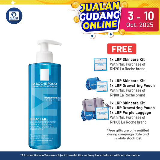 La Roche Posay Effaclar Foaming Gel Cleanser 400ml La Roche Posay