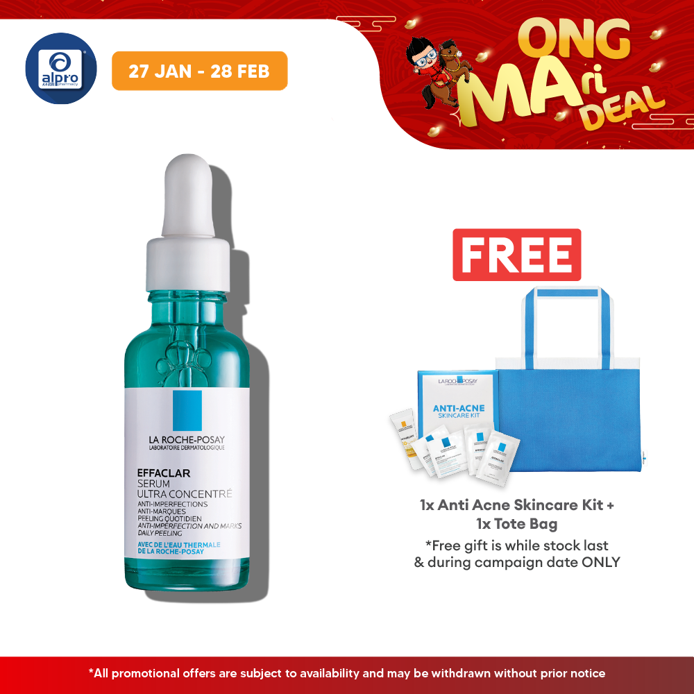 La Roche Posay Effaclar Ultra Concentrated Serum 3ml | Reduce Aging Sign Alpro Pharmacy