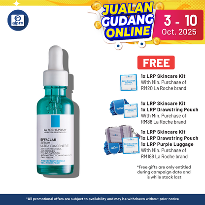 La Roche Posay Effaclar Ultra Concentrated Serum 3ml | Reduce Aging Sign Alpro Pharmacy