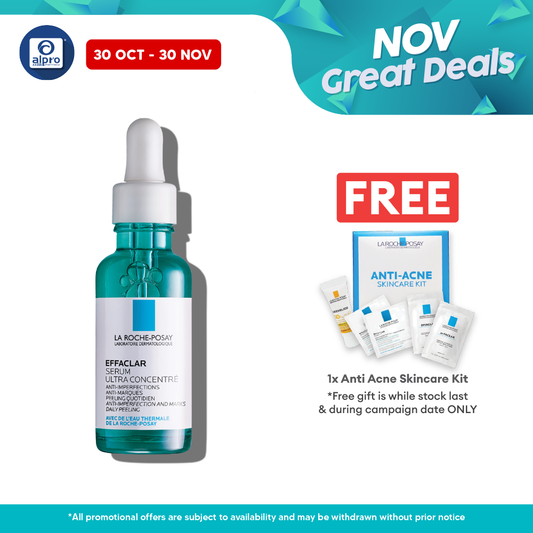 La Roche Posay Effaclar Ultra Concentrated Serum 3ml | Reduce Aging Sign Alpro Pharmacy