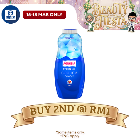 Agnesia Hygine Care Cooling Powder 100G | Refreshing Alpro Pharmacy