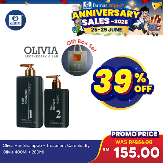 Olivia Hair Shampoo & Treatment Hair Care Set | For Silky Soft Strands Olivia