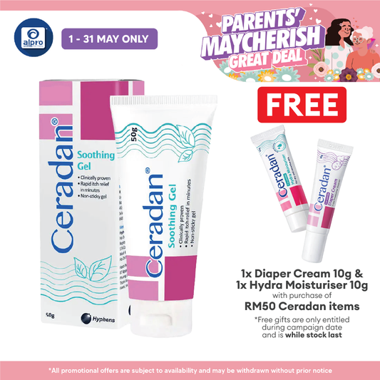 Ceradan Soothing Gel 50g | Itch Reliever Gel Ceradan