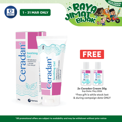 Ceradan Soothing Gel 50g | Itch Reliever Gel Ceradan