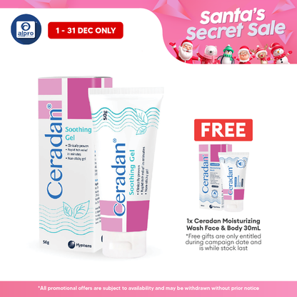 Ceradan Soothing Gel 50g | Itch Reliever Gel Ceradan