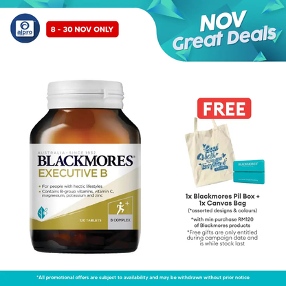 Blackmores Executive B 120s | Stress & Energy Blackmores