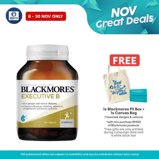 Blackmores Executive B 120s | Stress & Energy Blackmores
