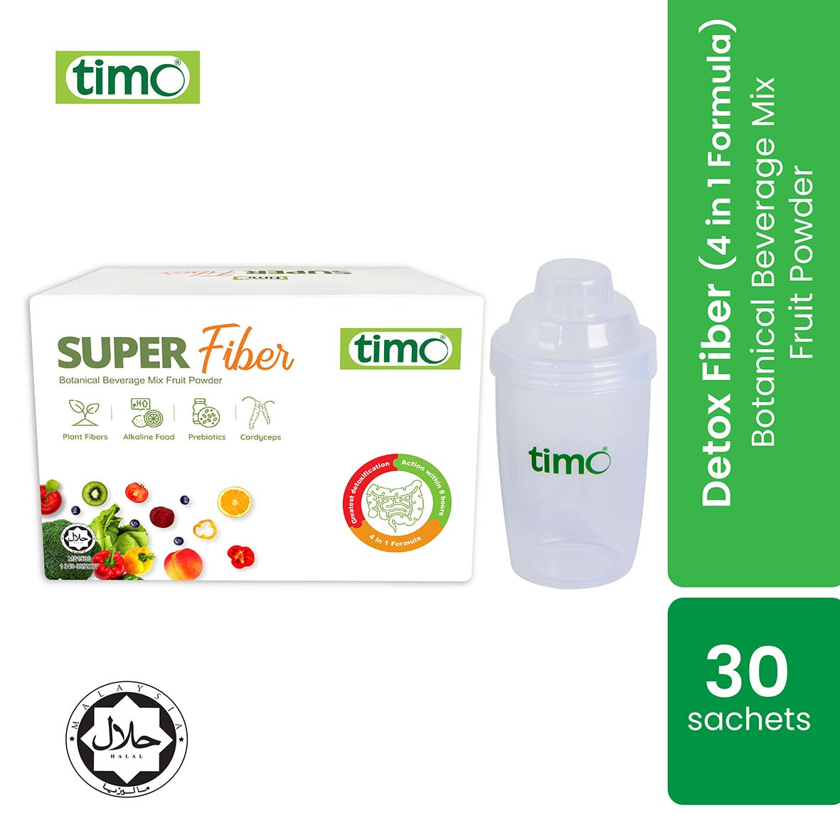 Timo Super Fiber 10g X 30s + Free Shaker (New) Alpro Pharmacy