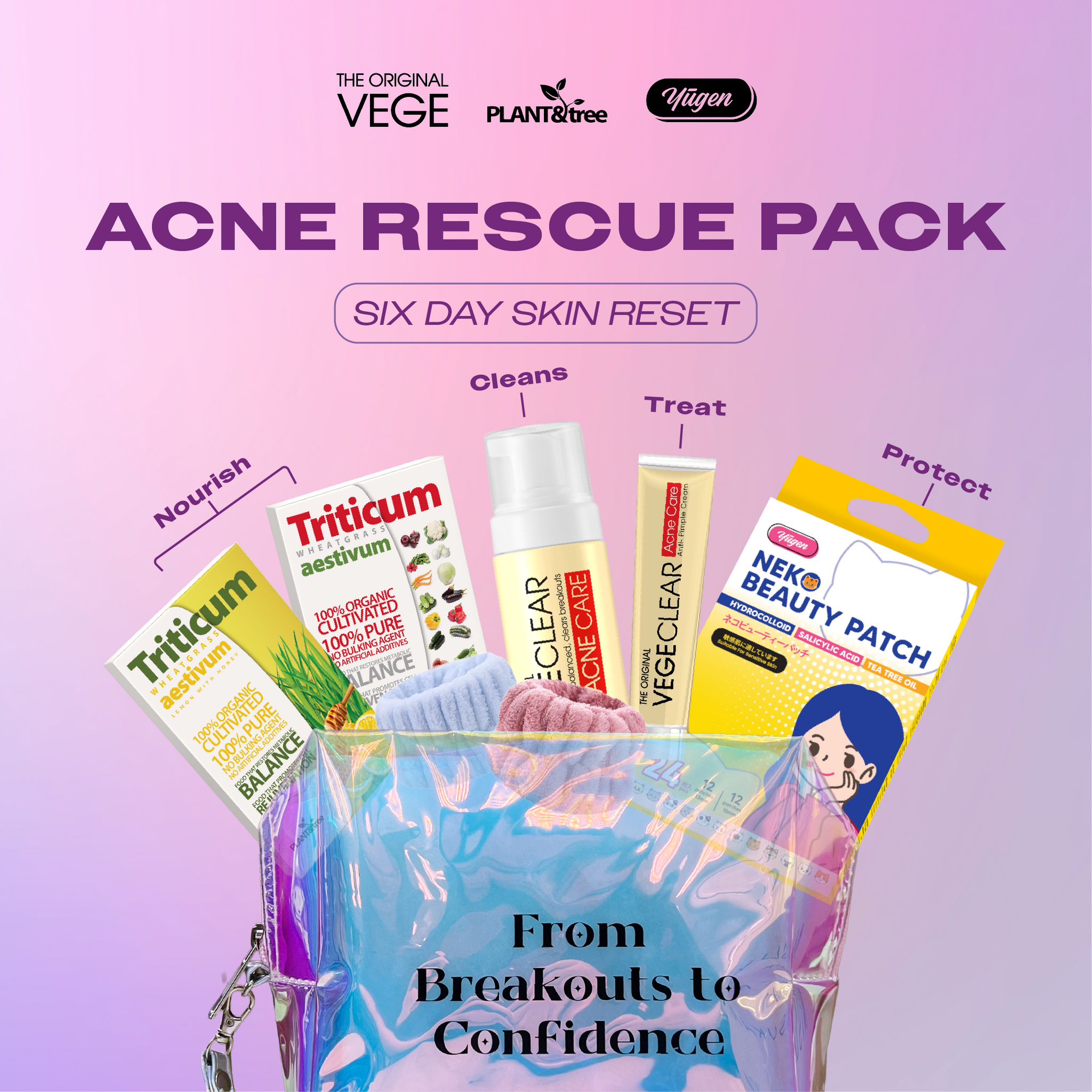 The Original Vegeclear Acne Rescue Pack 6-Day Skin Reset The Original Vege