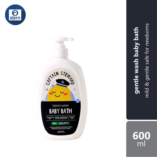 Captain Steward Baby Bath 600mL | Mild & Gentle Safe for Newborns and Sensitive Skins Captain Steward