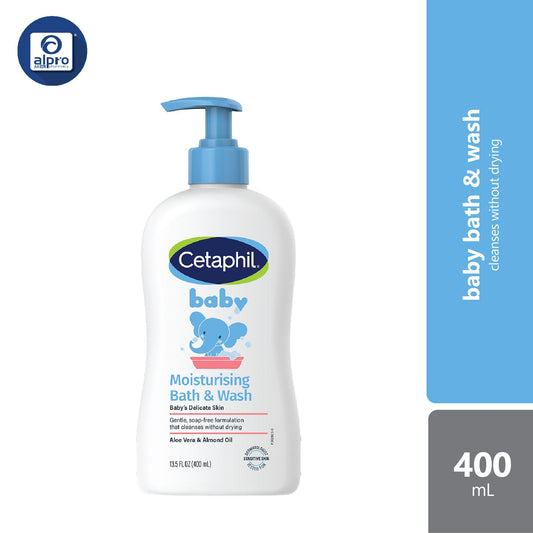 Cetaphil Baby  Moisturizing Bath & Wash 400ml | Gentle and Moisturizing