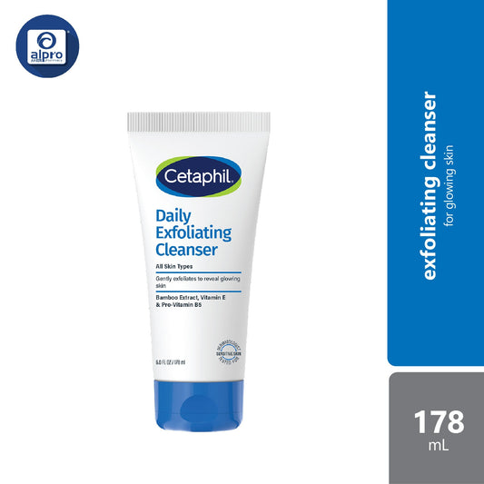 Cetaphil Daily Exfoliating Cleanser 178ml | Improves Skin Texture Cetaphil