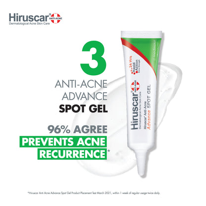 Hiruscar Anti-Acne Advance Spot Gel 10g | Rapid Scar & Acne Treatment in 24 Hours Hiruscar