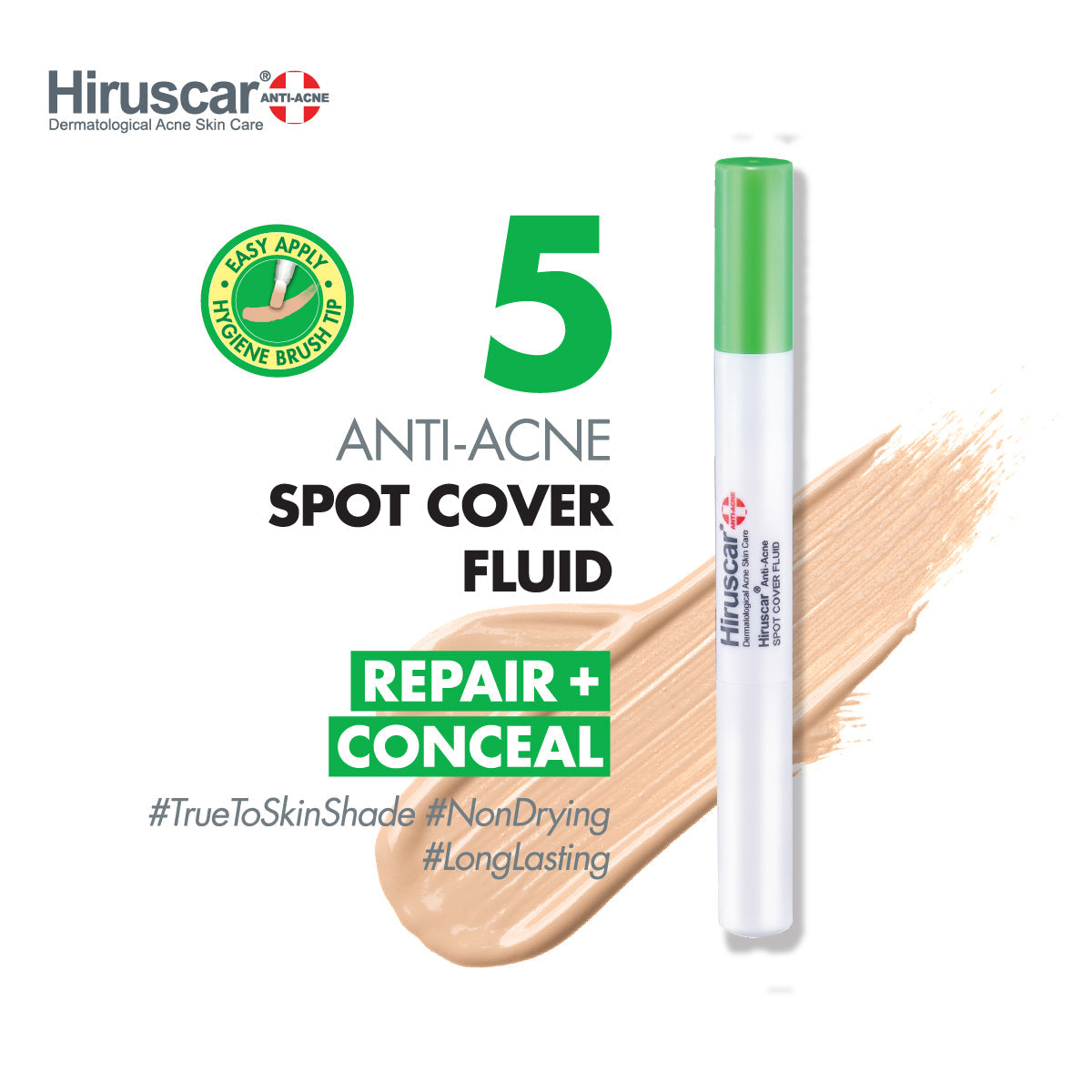Hiruscar Anti-Acne Advance Spot Gel 10g | Rapid Scar & Acne Treatment in 24 Hours Hiruscar