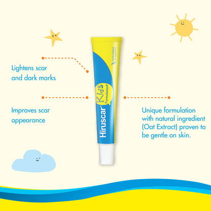 Hiruscar Kids Formulation Skin Gel 10g | Reduce Dark Marks Hiruscar