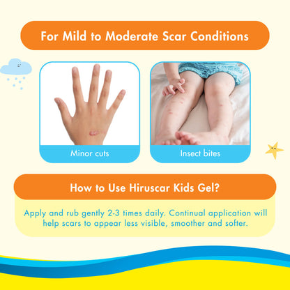 Hiruscar Kids Formulation Skin Gel 10g | Reduce Dark Marks Hiruscar