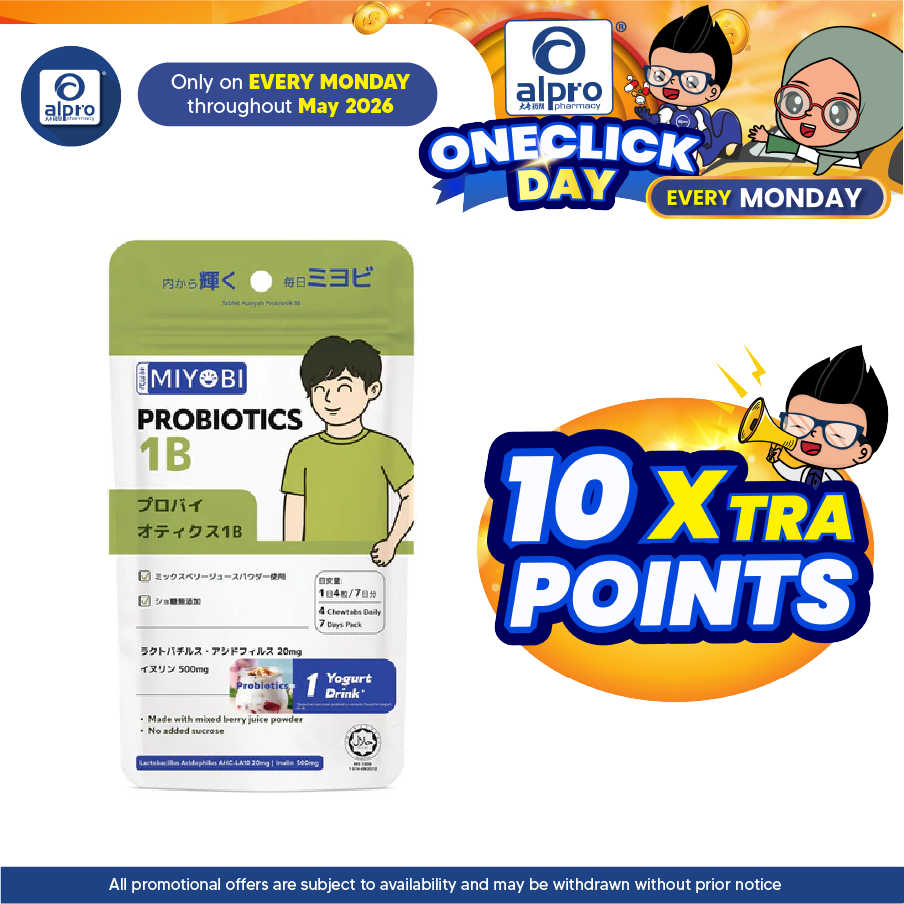 Miyobi Probiotic 1B Chewable Tablet 28s | Strengthen Gut Army Miyobi