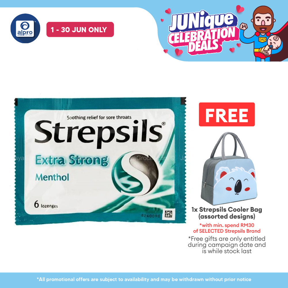 Strepsils Extra Strong 6s | Soothing Effective Relief for Throat Strepsils