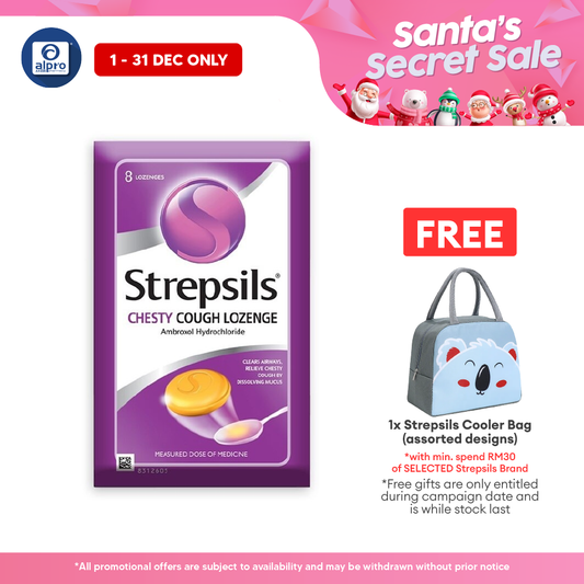 Strepsils Chesty Cough Lozenge  8s | Relieve Chesty Cough Strepsils