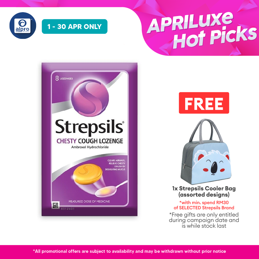 Strepsils Chesty Cough Lozenge  8s | Relieve Chesty Cough Strepsils
