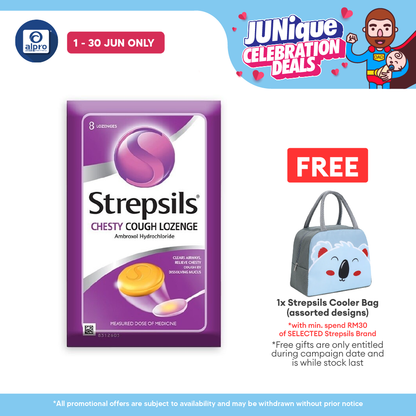 Strepsils Chesty Cough Lozenge  8s | Relieve Chesty Cough Strepsils