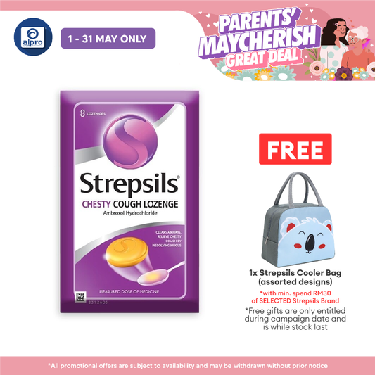 Strepsils Chesty Cough Lozenge  8s | Relieve Chesty Cough Strepsils
