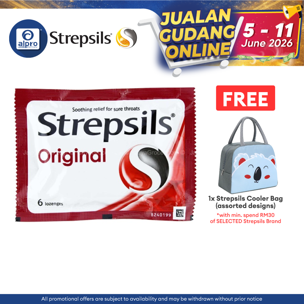 Strepsils Original 6s | Soothing Effective Relief for Throat Strepsils