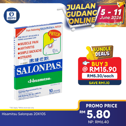 Hisamitsu Salonpas 1x10s Alpro Pharmacy