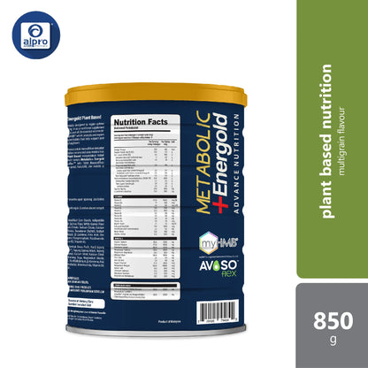 Metabolic + Energold Plant Based 850g | For Muscle Strength & Joint Flexibility Metabolic+