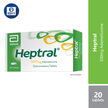 Heptral Tab 500mg 2x10s | Liver Health Abbott OTC, Abbott Surbex