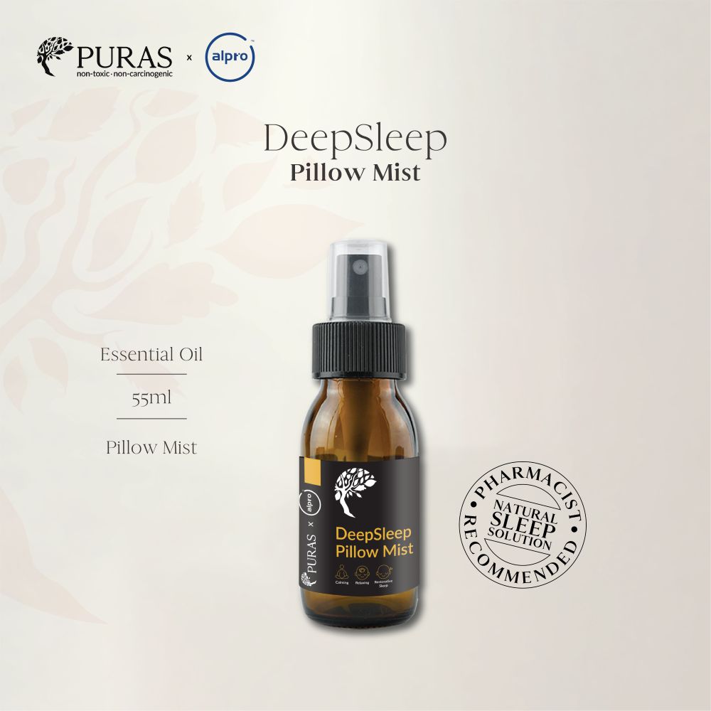 Alpro x Puras Deepsleep Pillow Mist 55ml | Improves Sleep Quality