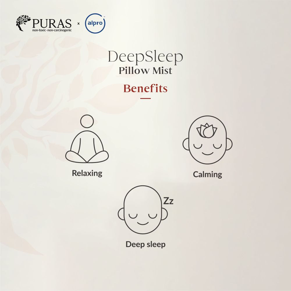 Alpro x Puras Deepsleep Pillow Mist 55ml | Improves Sleep Quality