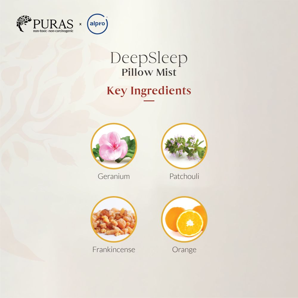 Alpro x Puras Deepsleep Pillow Mist 55ml | Improves Sleep Quality
