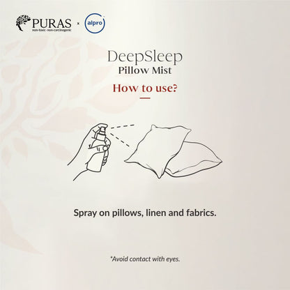 Alpro x Puras Deepsleep Pillow Mist 55ml | Improves Sleep Quality