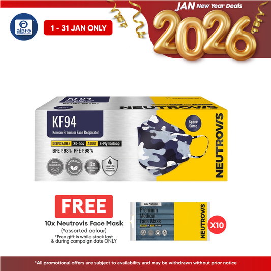 Neutrovis Kf94 (space Camo) Korean Premium Face Respirator 20s Alpro Pharmacy