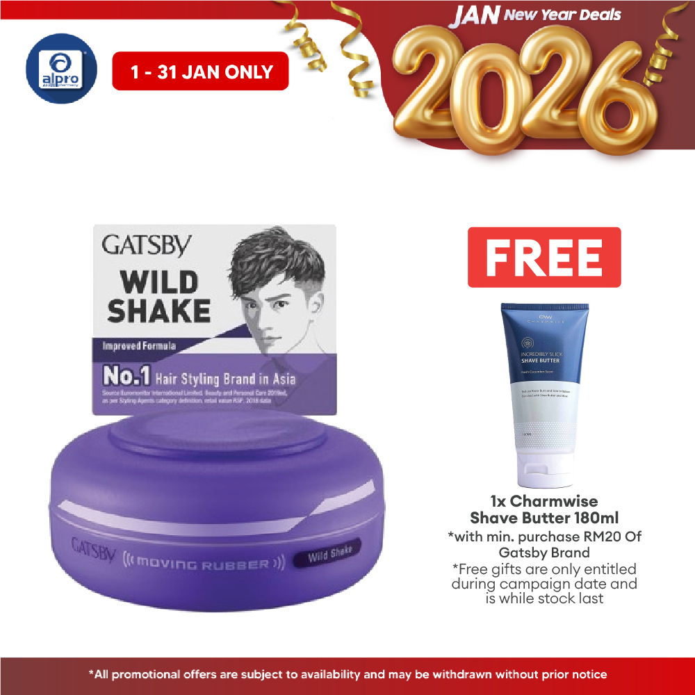 Gatsby Moving Rubber 80g (  Spiky Edge \ Wild Shake \ Air Rise \ Cool Wet \ Grunge Mat \ Multi Form \ Extreme Matte ) Gatsby