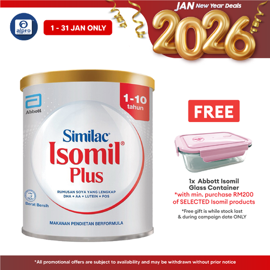 Abbott Isomil Plus Children's Lactose-Free Milk Formula 400g | For Age 1-10 Years Isomil