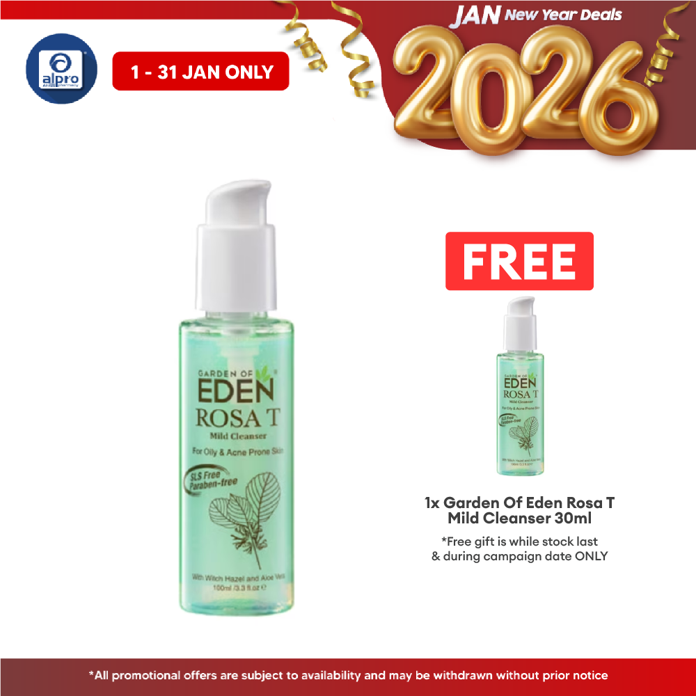 Garden Of Eden Rosa T Mild Cleanser 100ml | Helps Oil Control and Soothes Irritation Garden Of Eden