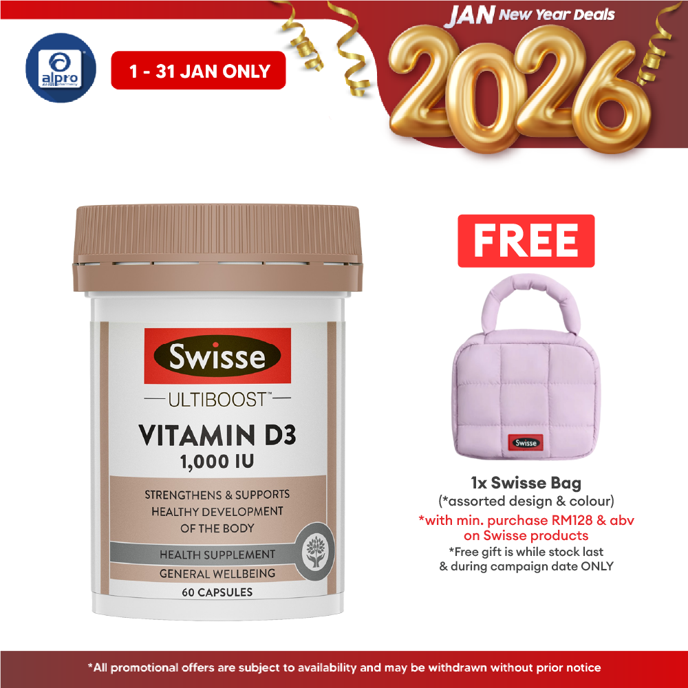 Swisse Ultiboost Vitamin D3 60s | Supports Immune Health Swisse