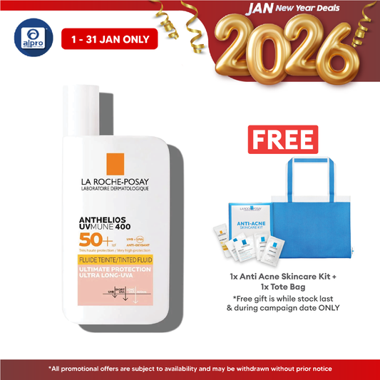 La Roche Posay Anthelios Invisible Fluid Tinted SPF 50+ 50ml | Lightweight Tinted Sunscreen Alpro Pharmacy