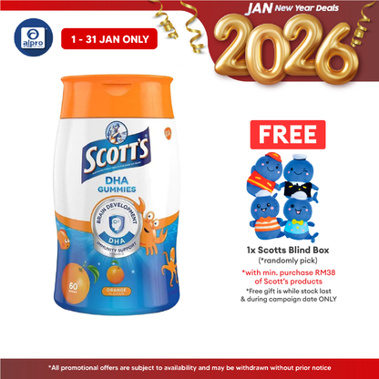 Scotts DHA Gummies Orange 60s | Brain Health Scotts