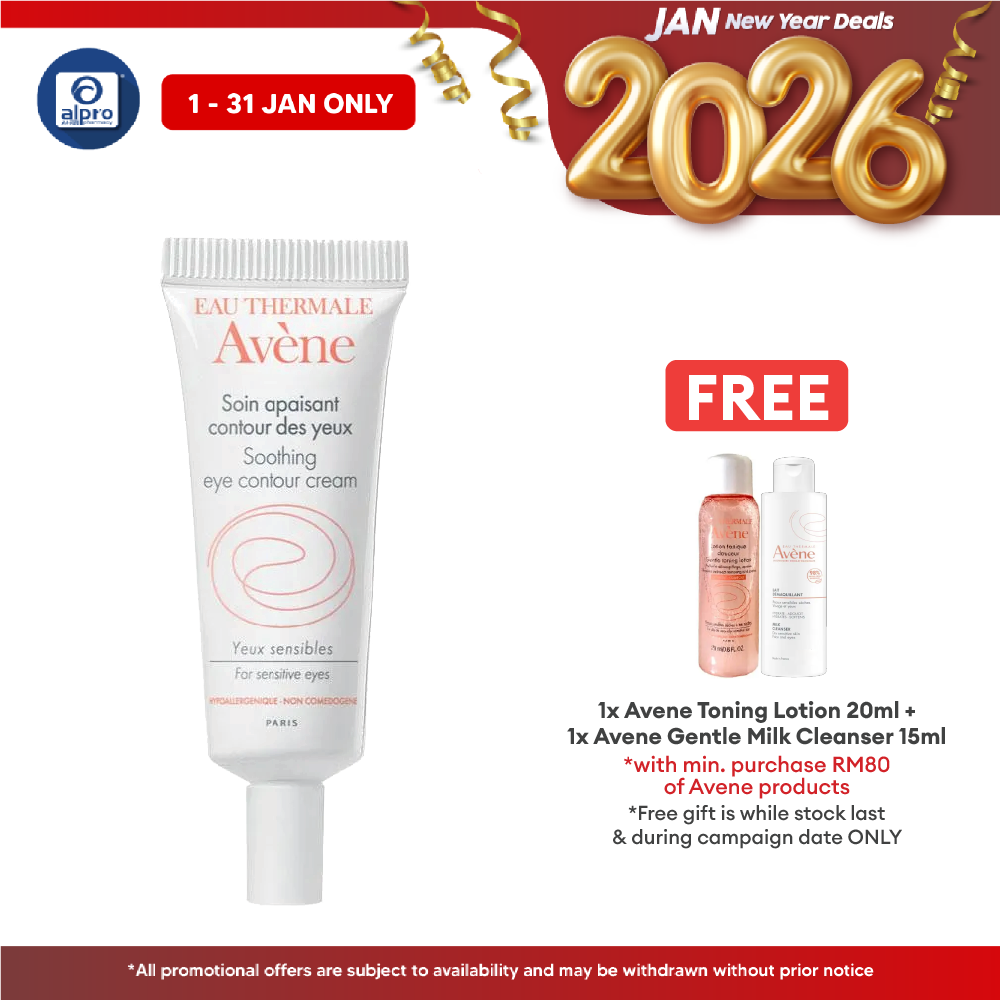 Avene Soothing Eye Contour Cream 10ml | Help Relieve Puffiness On The Eye Contour Alpro Pharmacy